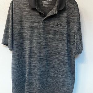 Under Armour Gray Polo Shirt Athletic Wear